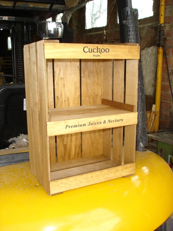 caja fruta expositor